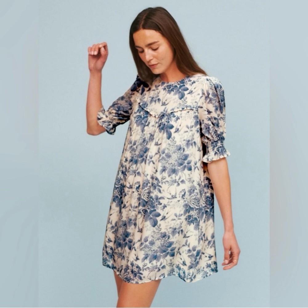 Reformation Conrad Floral Print Minidress
